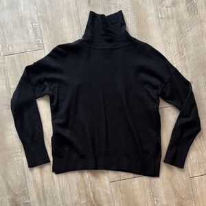 Babaton Fine Merino Wool Black Turtleneck Size Small Aritzia